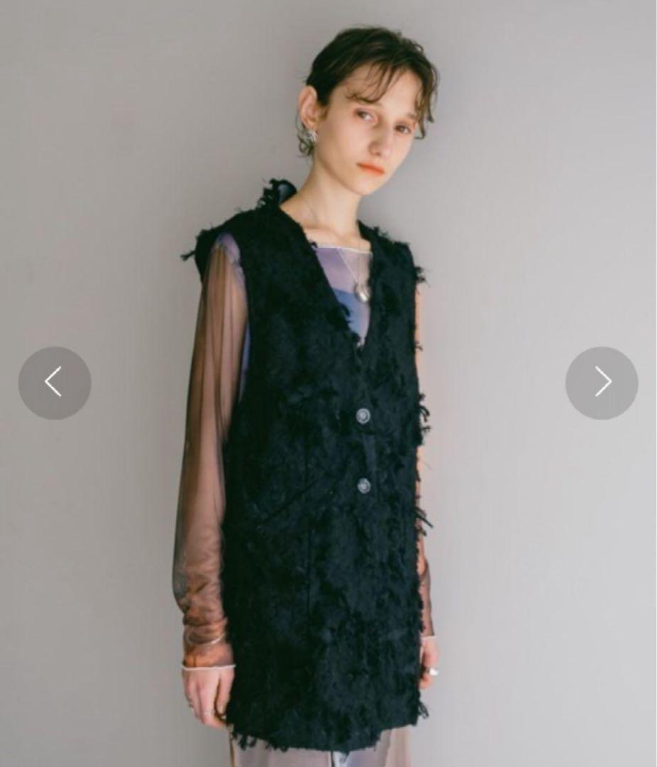 sahara Cut Jacquard Vest marte マルテ