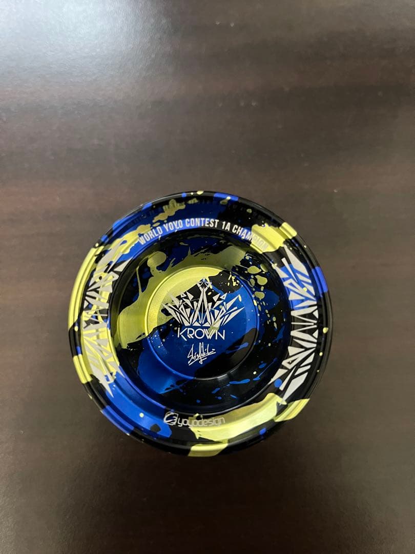C3yoyodesign Krown.wsヨーヨー 青・黄・黒スプラッシュカラー