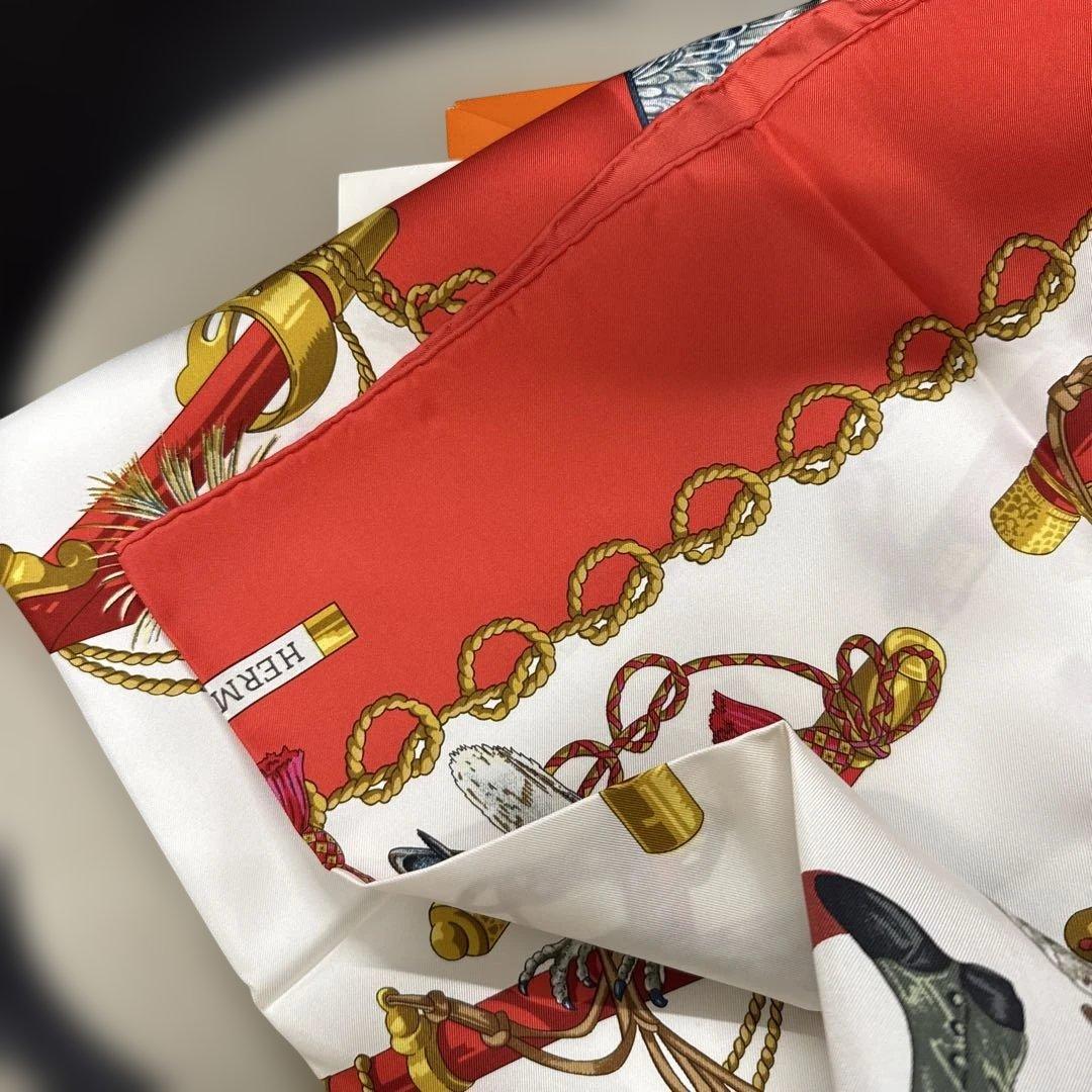 あ*き様 HERMES チェーンモチーフ スカーフ