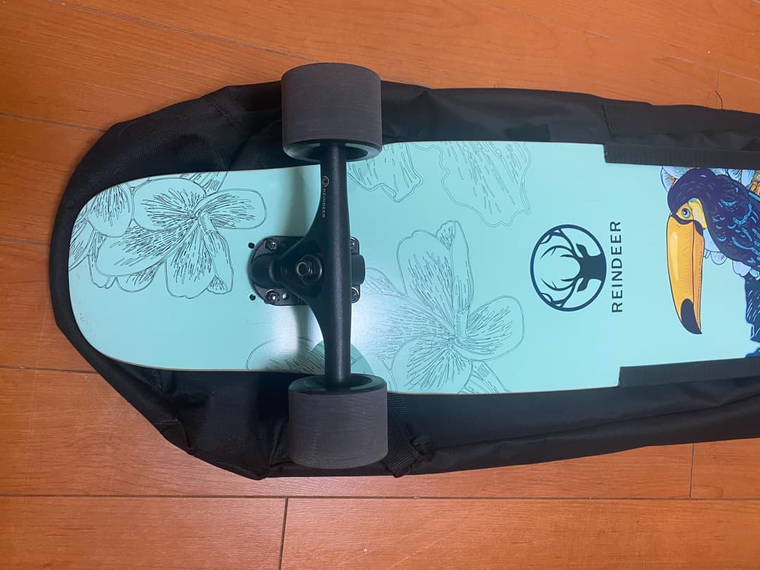 新品未使用　ロングボード　スケートボード　バッグ付き