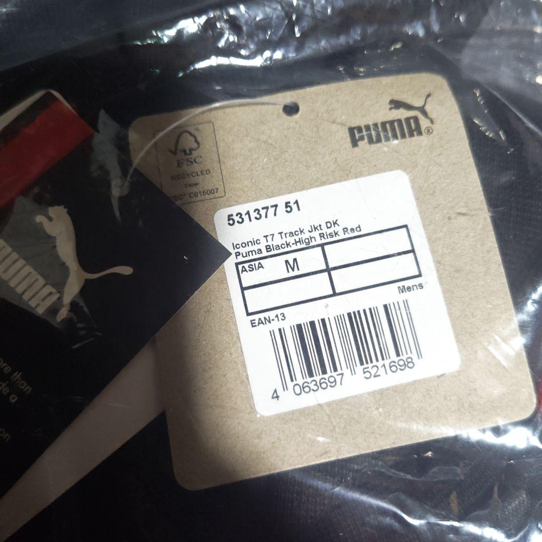 【新品未開封品】PUMAジャージ T7セットアップ Mサイズ ブラック＆レッド