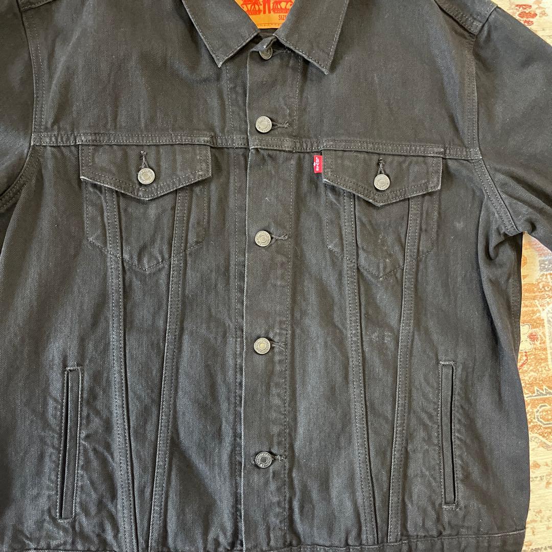 Levi's ブラックデニムジャケット Lサイズ