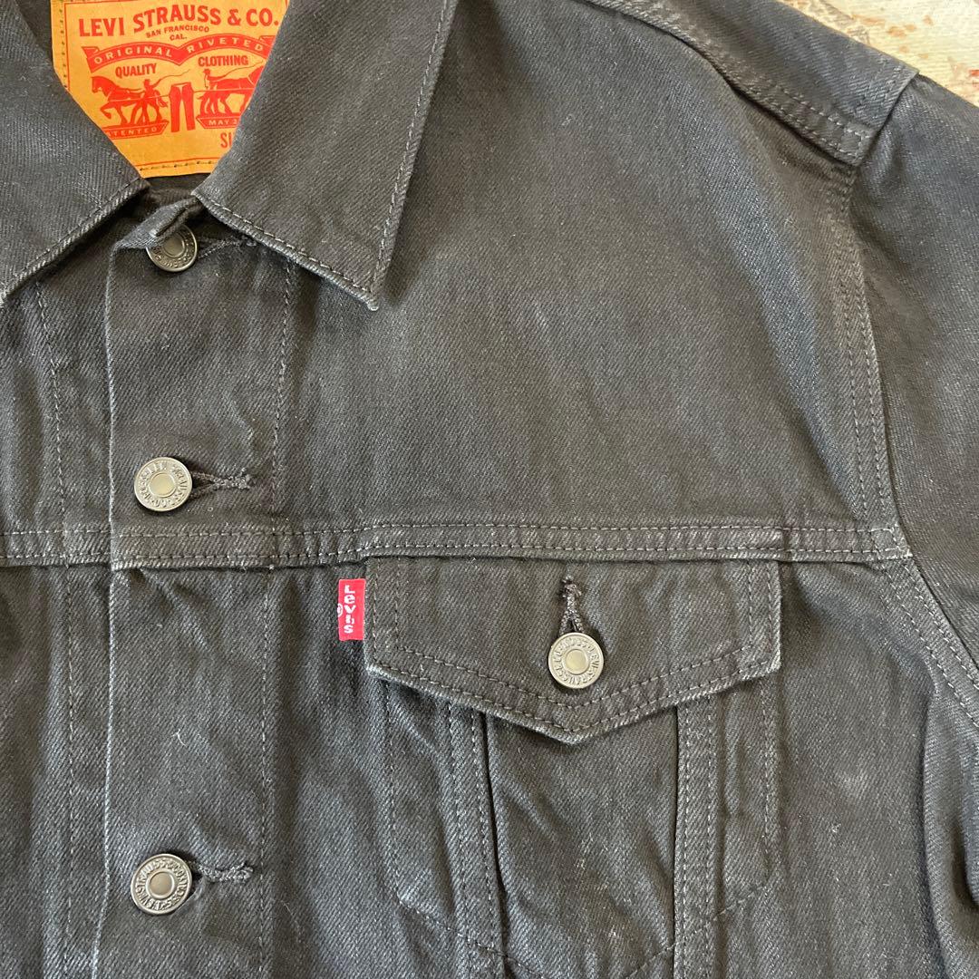 Levi's ブラックデニムジャケット Lサイズ