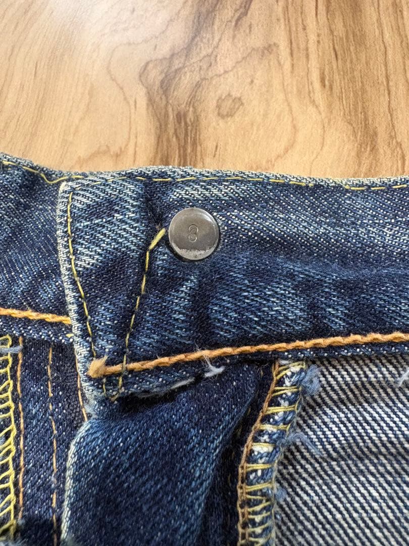 60s LEVI'Sリーバイス502 BIGE 最初期ノーリペアW31.5L28