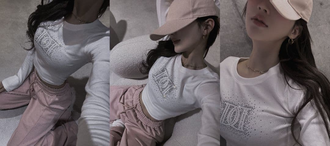 ダーリッチ darich シャイニーDDロゴコンパクトロングTシャツ ホワイト