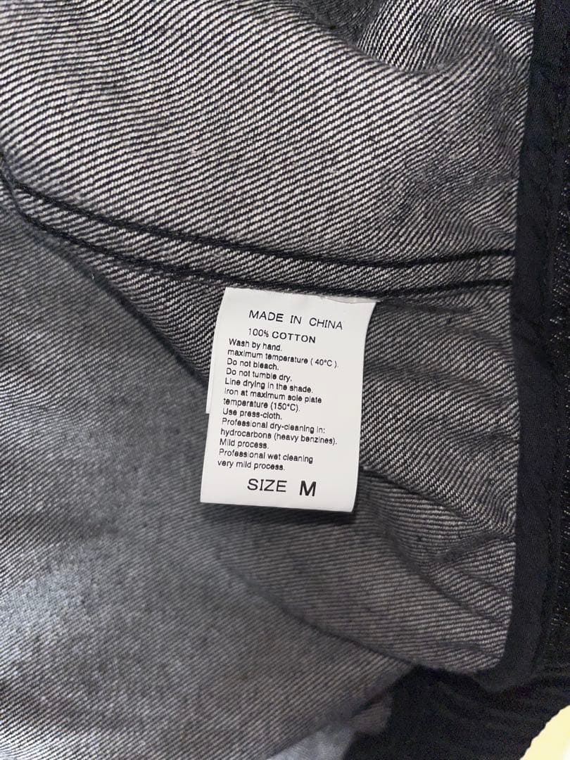 ADAM ET ROPE' ドライタッチ デニム スタンドカラー ブルゾン M