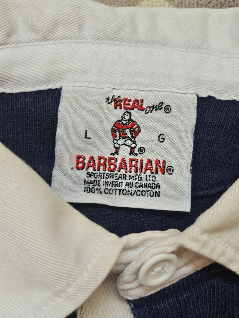 BARBARIAN SABRES ラガーシャツ L