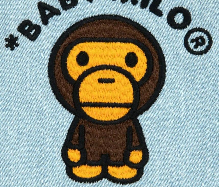 バッグ 25SS BAPE BABY MILO DENIM SMALL TOTE BAG