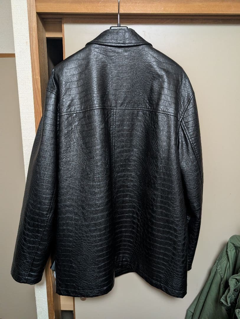 ジャケット・アウター Supreme 22ss Faux Croc Car Coat Black