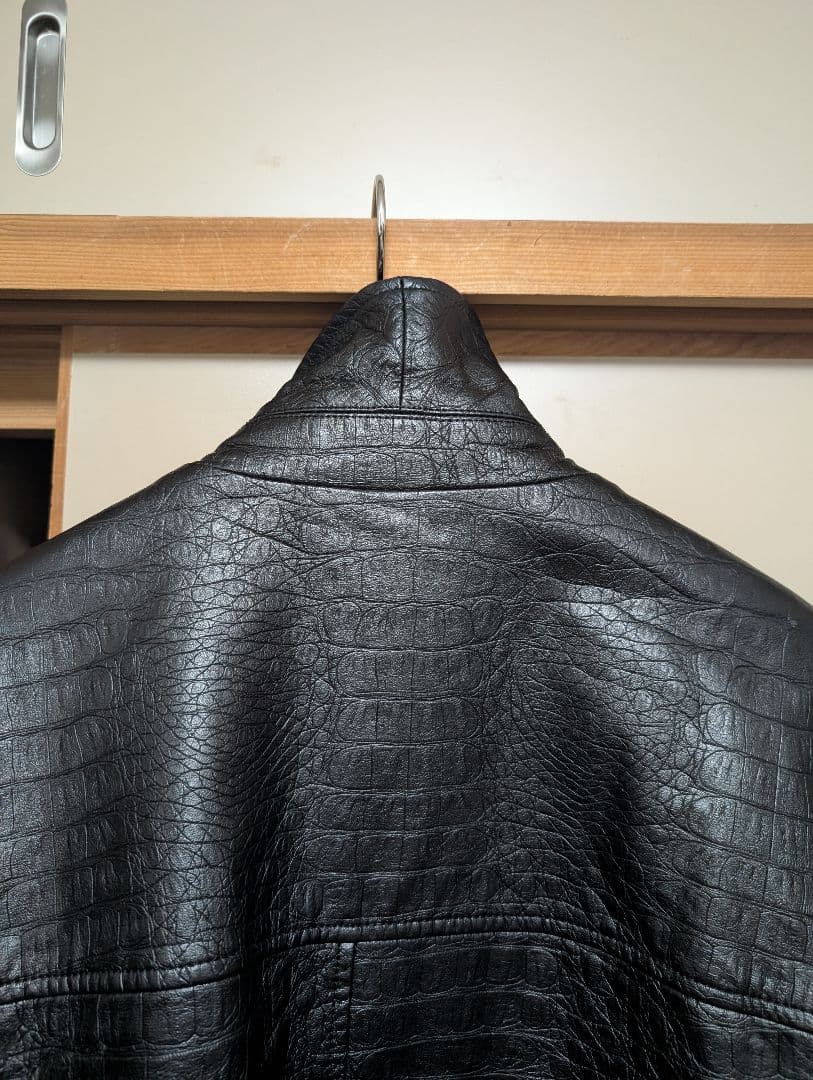 ジャケット・アウター Supreme 22ss Faux Croc Car Coat Black