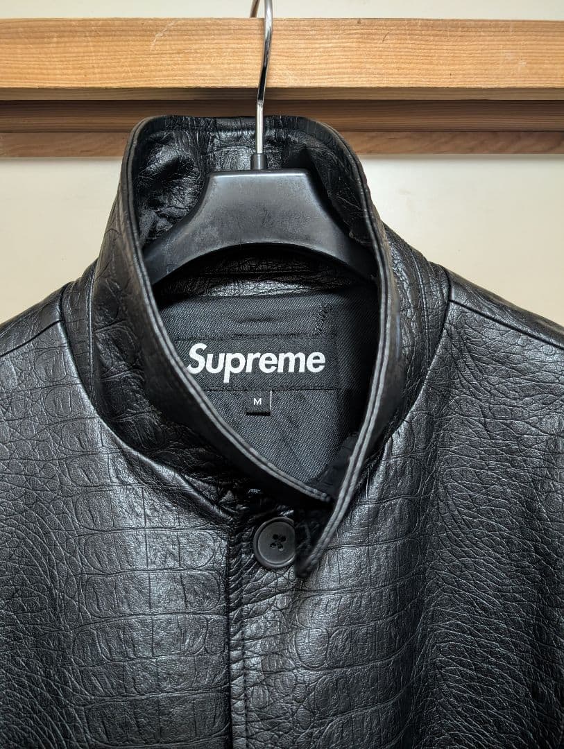 ジャケット・アウター Supreme 22ss Faux Croc Car Coat Black