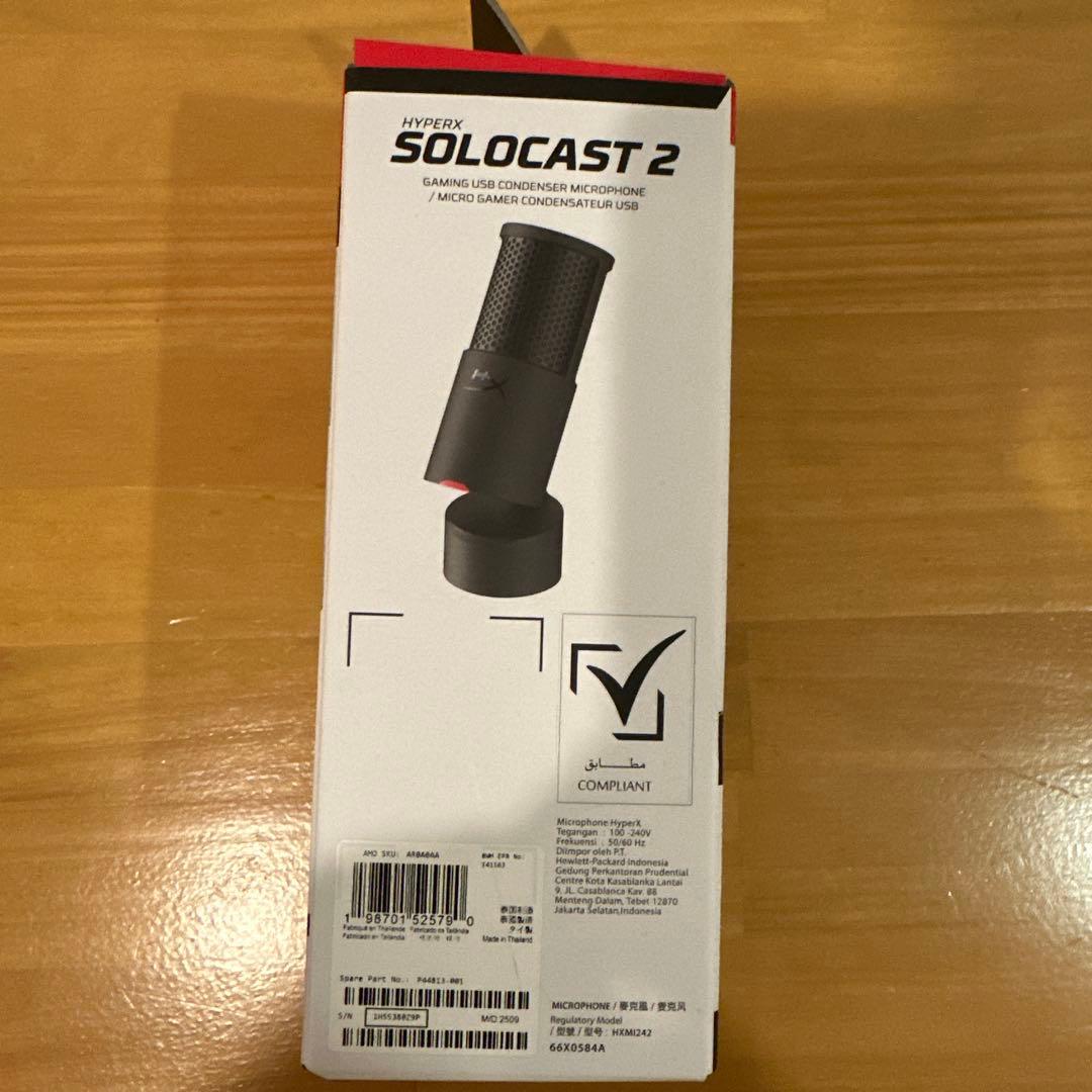 HyperX SOLOCAST 2 コンデンサーマイク　ソロキャスト2