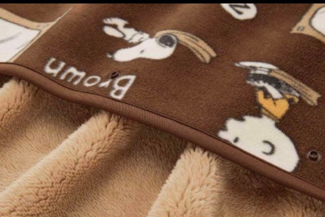 ピーナッツ ホリデーコレクション リバーシブルフリースブランケット スヌーピー
