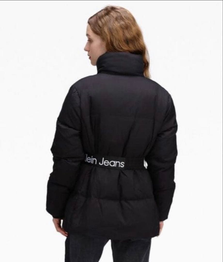 新品未使用  JEANSダウンジャケット ロゴベルトs