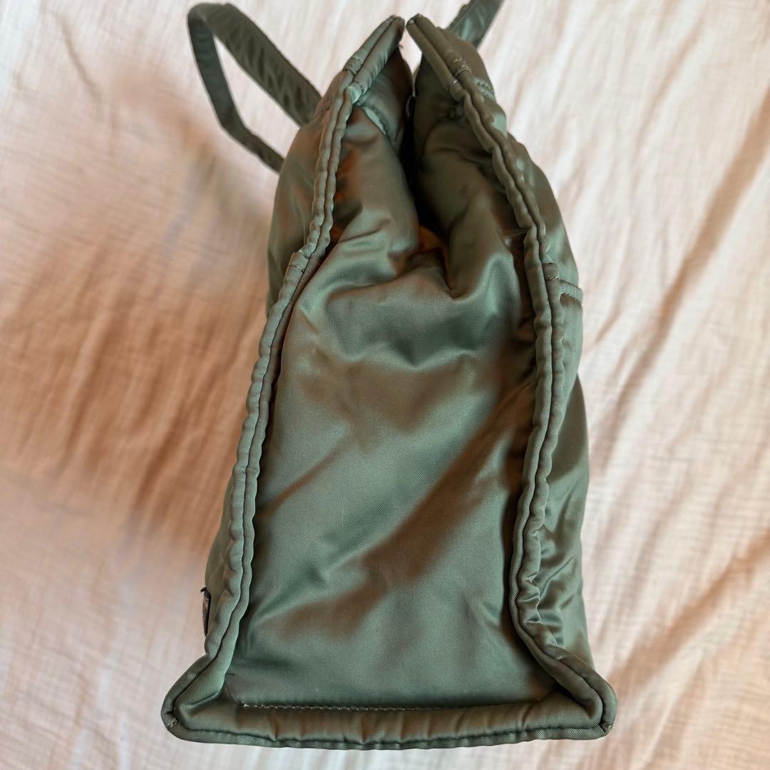 美品☆PORTER ポーター タンカー トートバッグ ナイロン 廃盤品 セージL