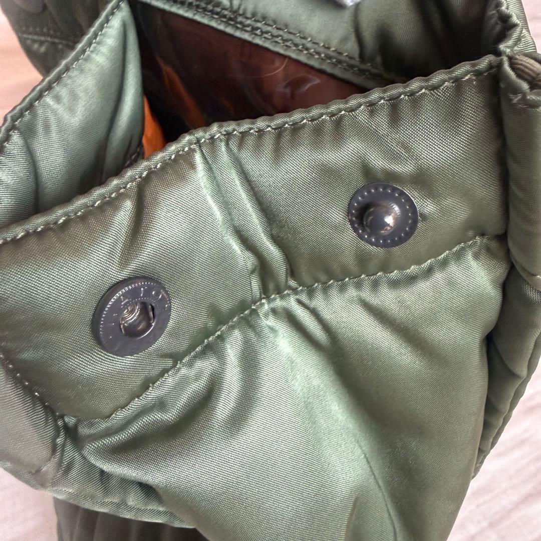 美品☆PORTER ポーター タンカー トートバッグ ナイロン 廃盤品 セージL
