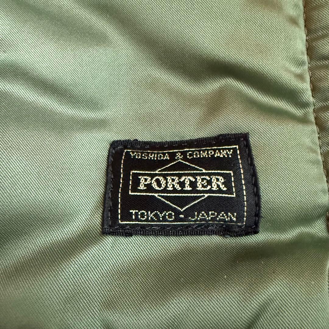 美品☆PORTER ポーター タンカー トートバッグ ナイロン 廃盤品 セージL