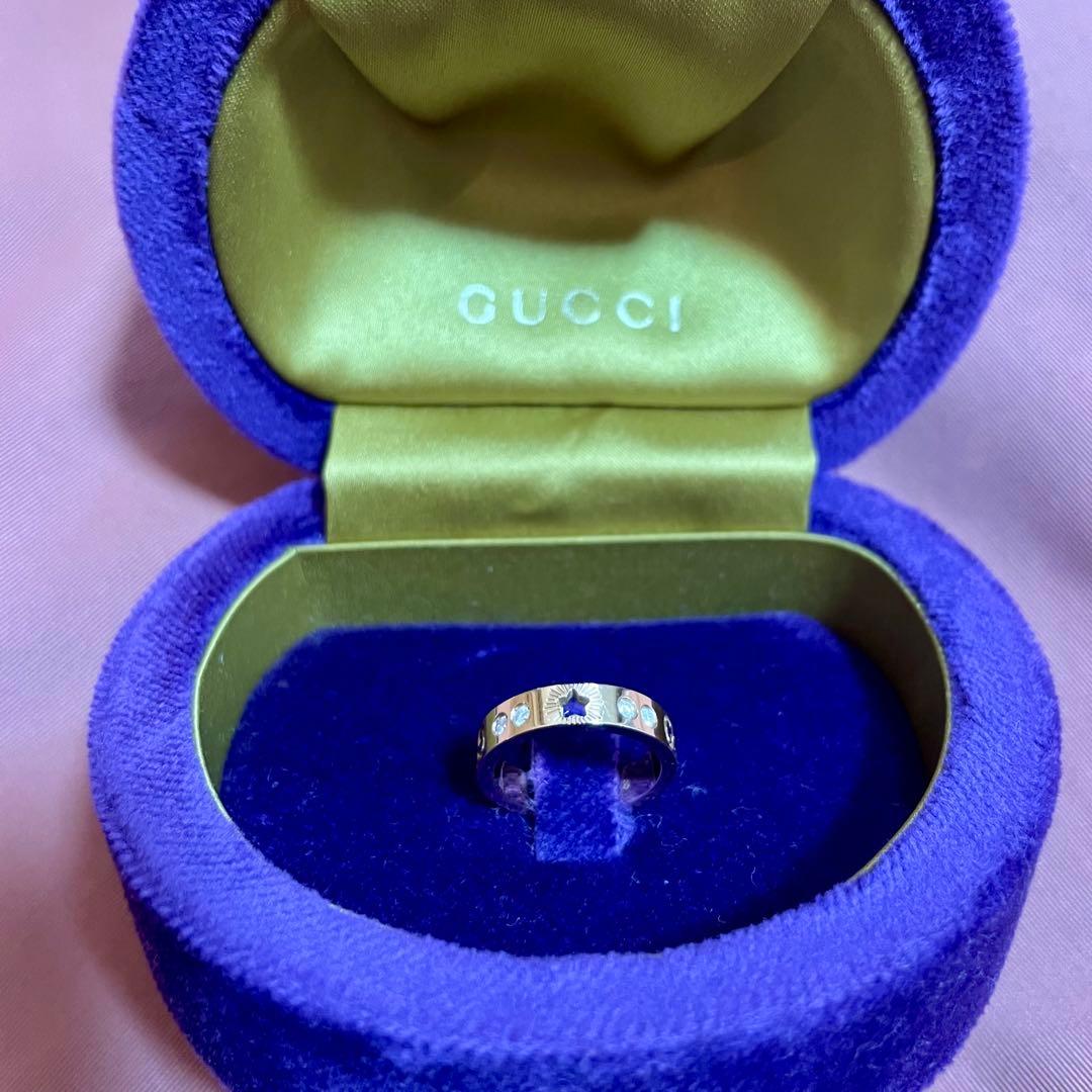 【bear.T】GUCCI グッチゴールド スターダイヤモンド リング