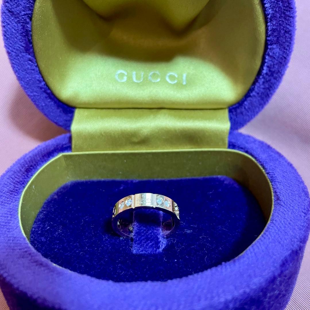 【bear.T】GUCCI グッチゴールド スターダイヤモンド リング