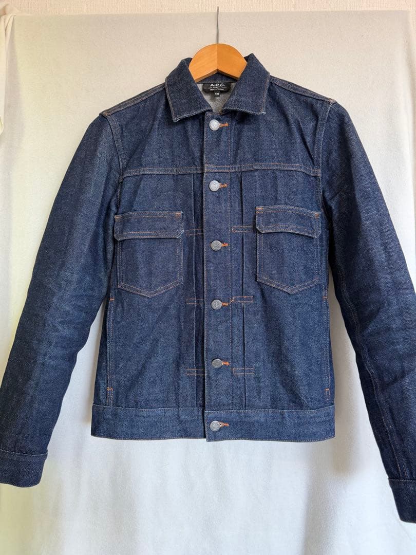 【美品】A.P.C. デニムジャケット XXS 糊付け済 最高のワンウォッシュ