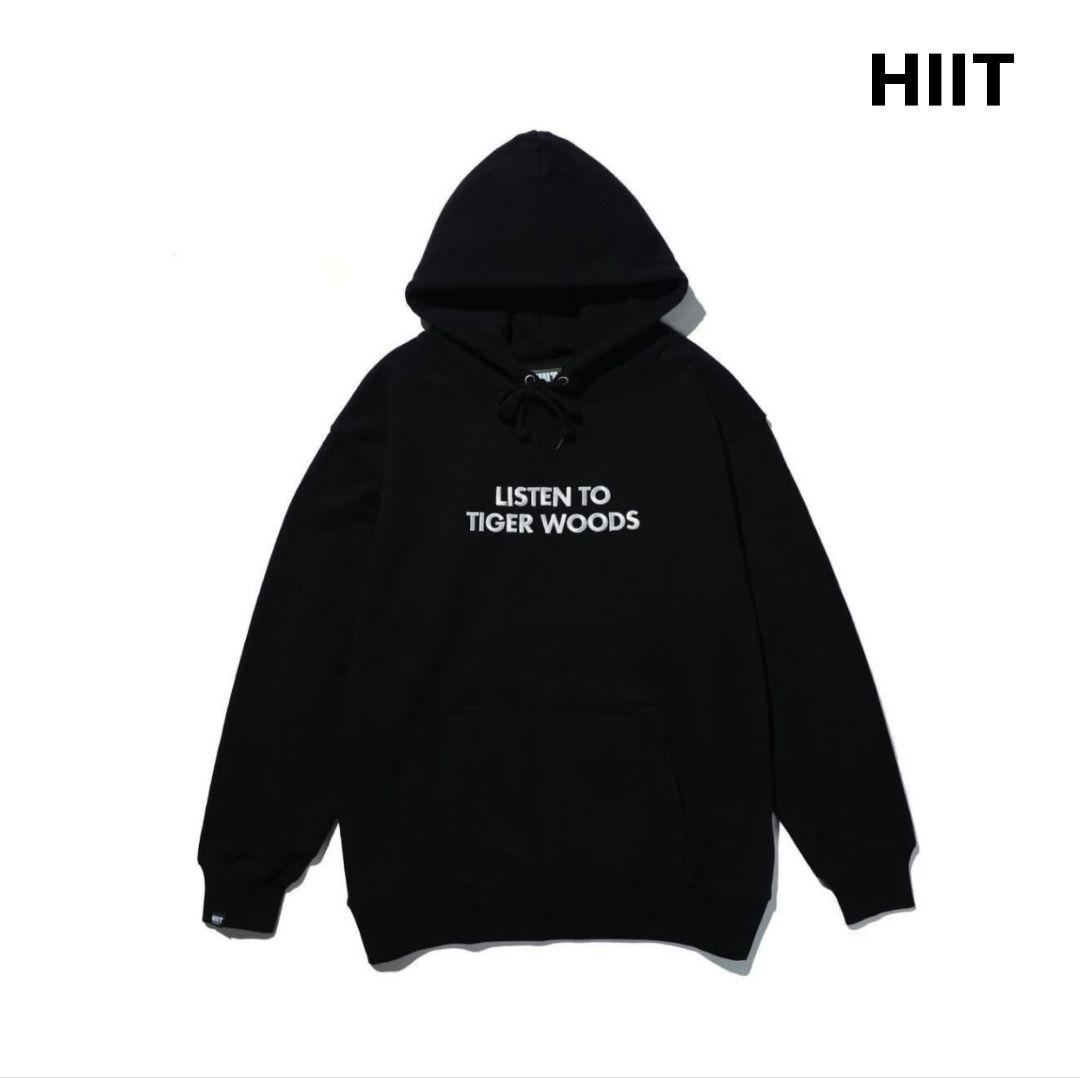 HIIT LISTEN TO TW HOODIE パーカー ブラック