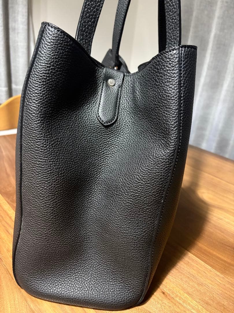 よっしーGANZO フレンチカーフ トートバッグ（L） ブラック
