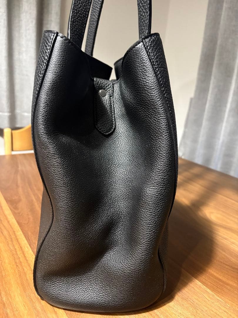 よっしーGANZO フレンチカーフ トートバッグ（L） ブラック