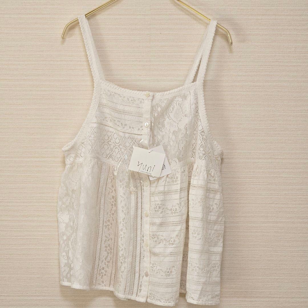 タグ付 yuni パッチワーク レース キャミ ビスチェ 定価15,400円