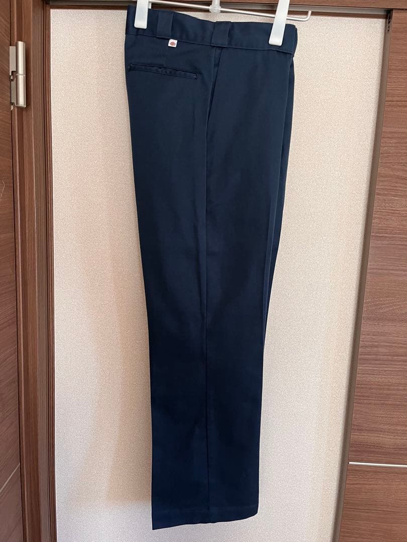 80s USA チビタグ Dickies 874 W32 Navy ワークパンツ