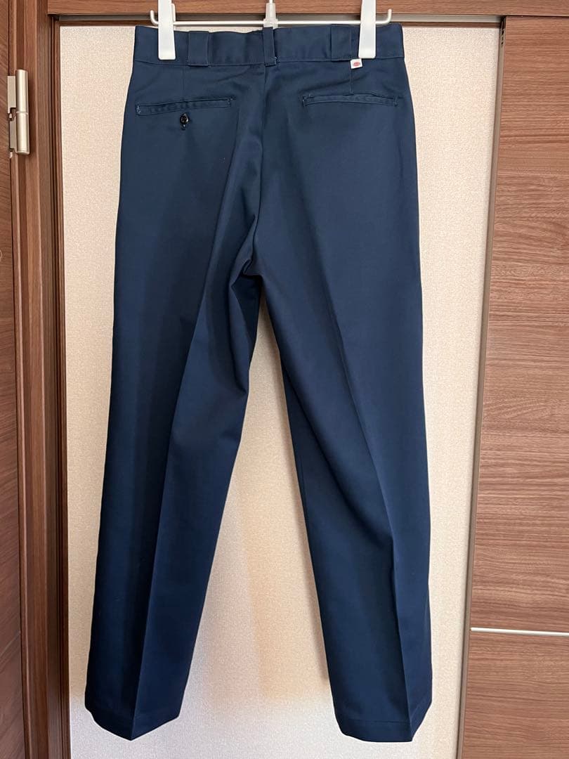 80s USA チビタグ Dickies 874 W32 Navy ワークパンツ