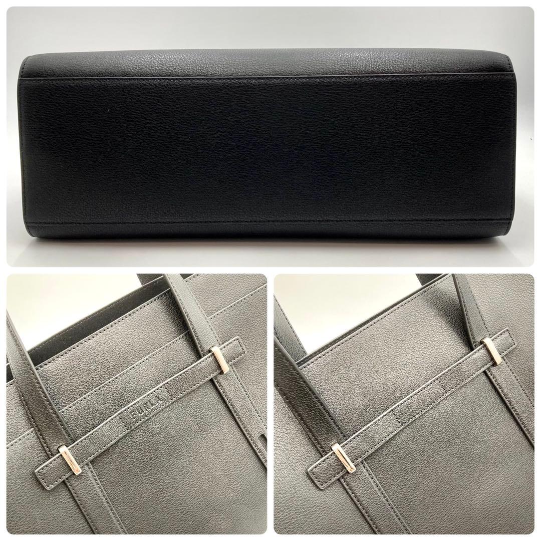 eico minami✨FURLA ジョーヴェL トートバッグ 黒 レザー