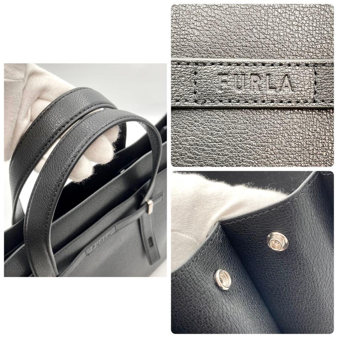 eico minami✨FURLA ジョーヴェL トートバッグ 黒 レザー
