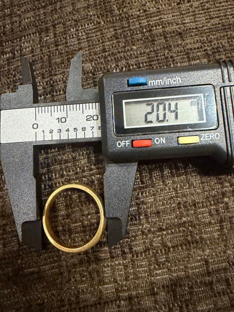 【2/15まで出品】K18リング シンプル18金リング 5.15g 甲丸リング