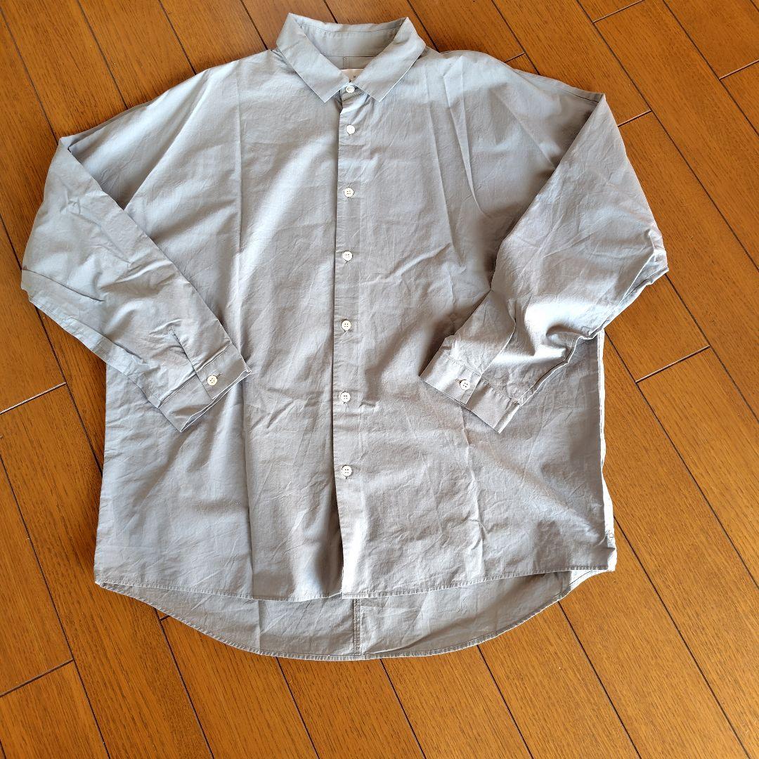 huis 遠州織物 オーガニックコットンシームレスオーバーシャツ