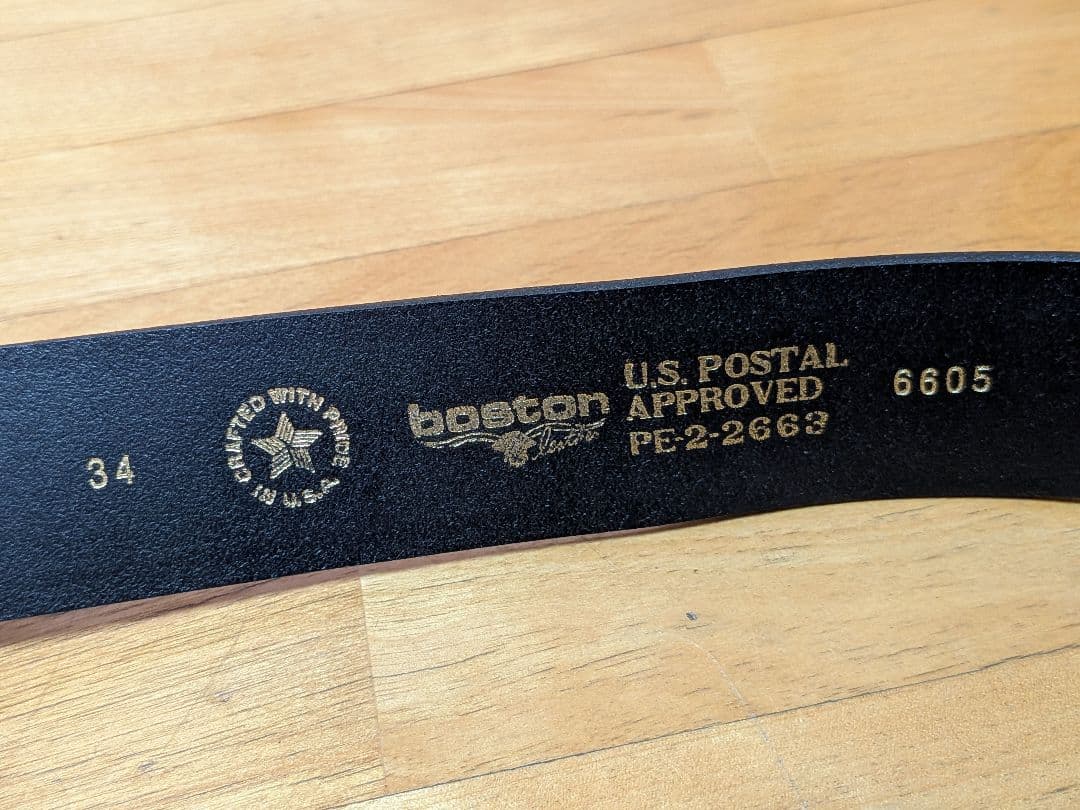 未使用　boston　ボストンレザー　ベルト　2本　USA