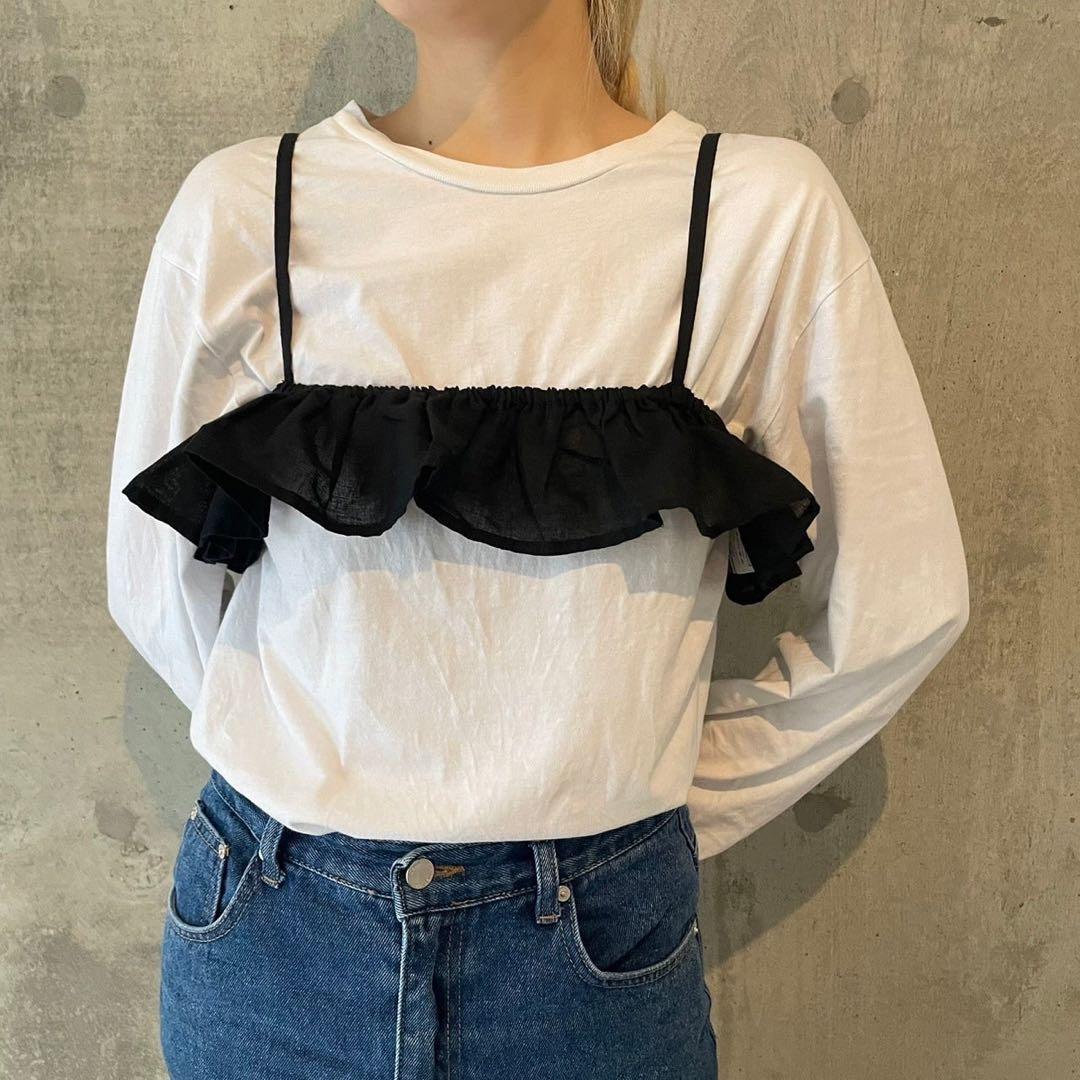 【人気】papier（パピエ）carrie bra / white