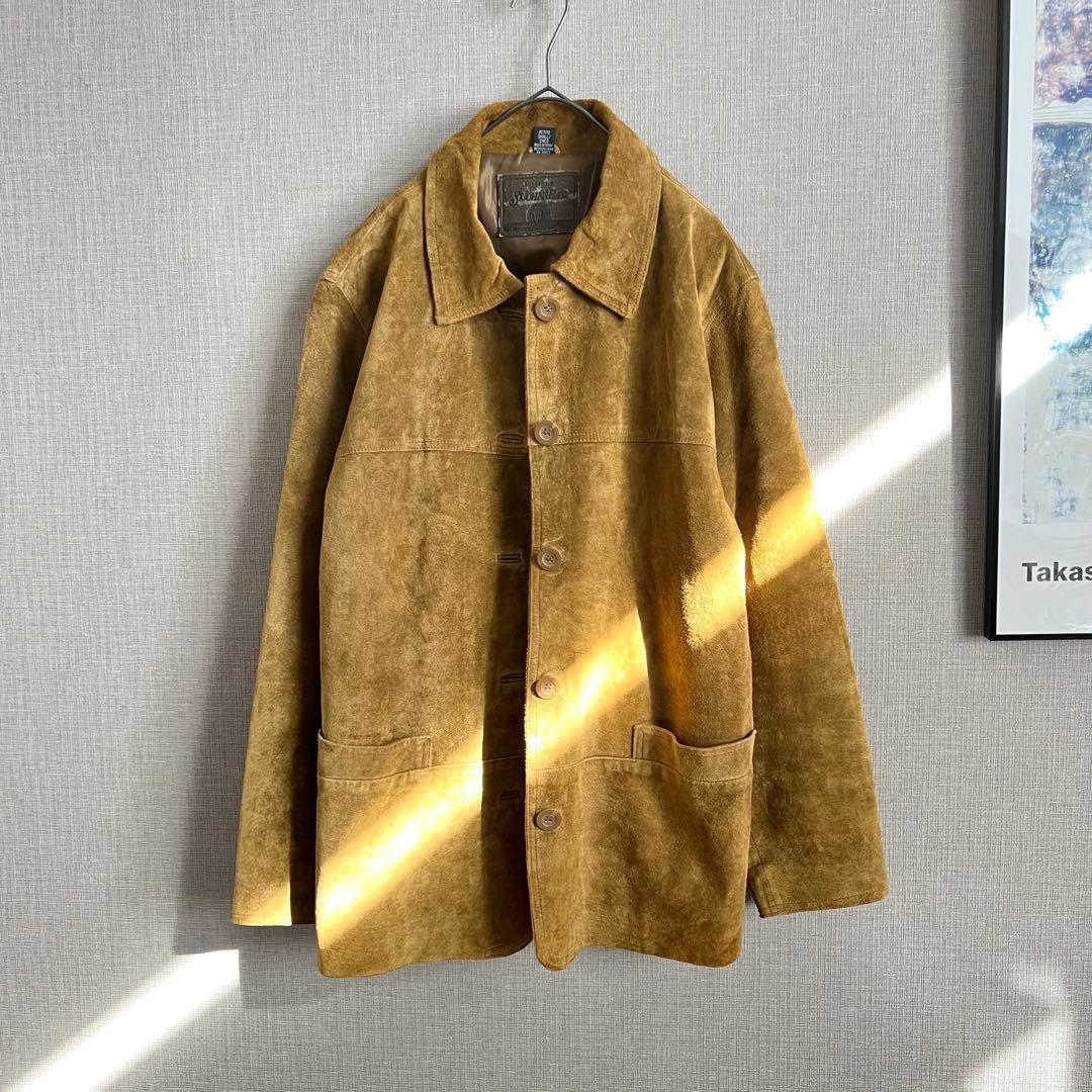 vintage St.John's Bay スウェードジャケット キャメル 古着