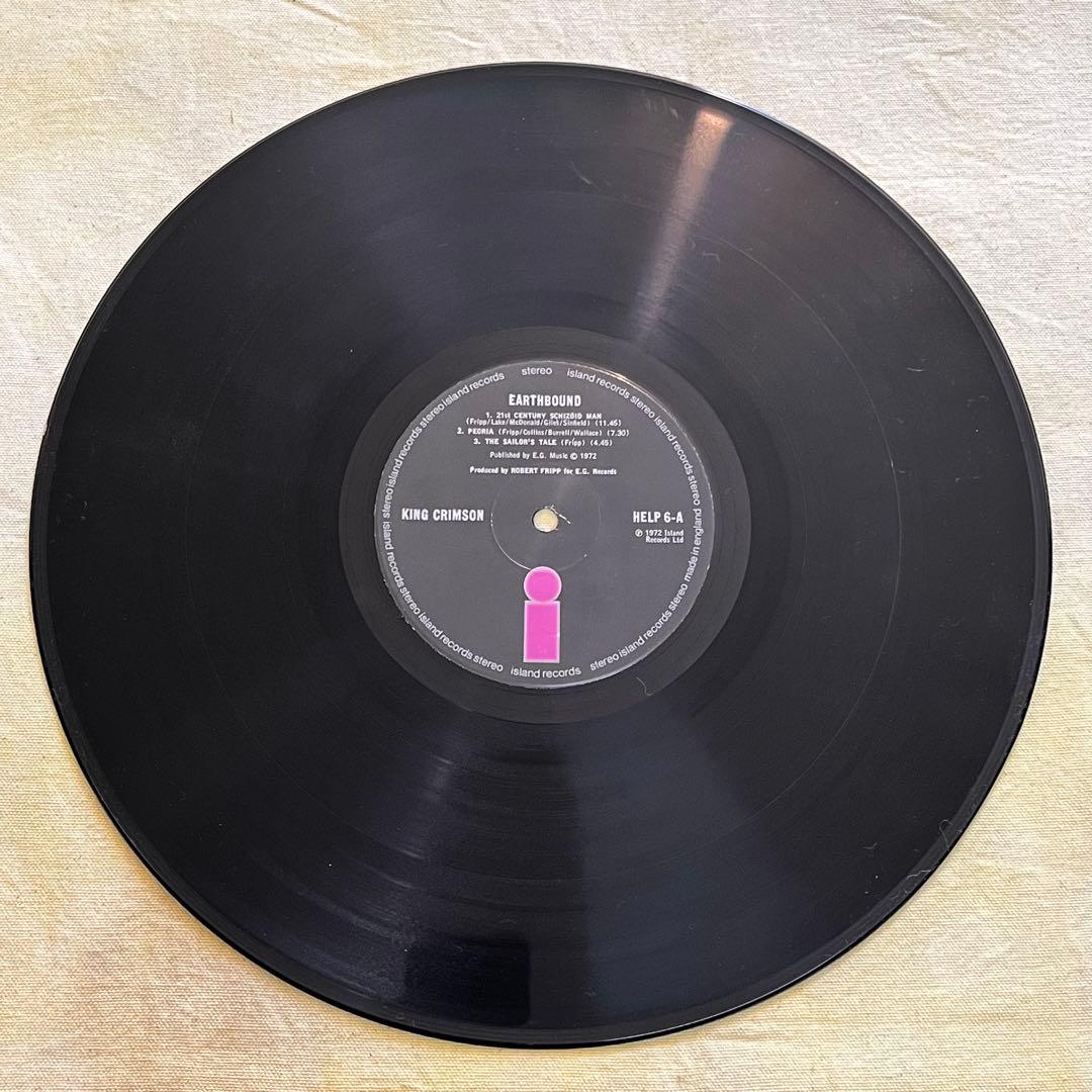 UK LP キングクリムゾン EARTHBOUND HELP6 1972