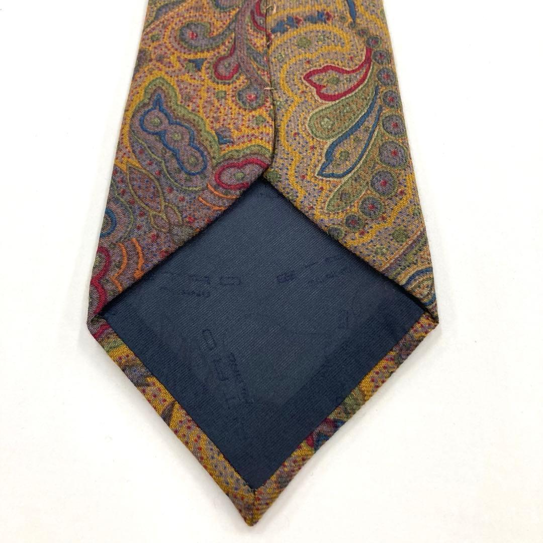 【極美品】ETRO ネクタイ 新品同様 ウール 超希少品 ペイズリー 本場 レア