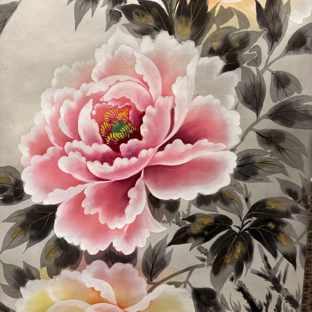 掛け軸　牡丹