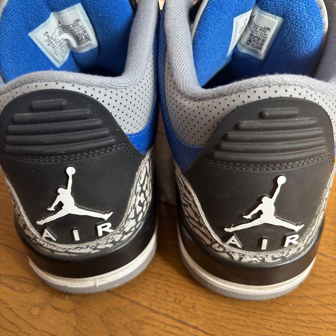 AIR JORDAN 3 エアージョーダン　バーシティーロイヤル　26.5cm