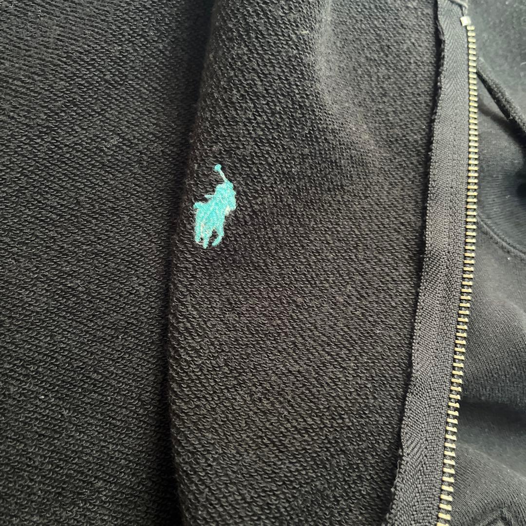 ラルフローレン Ralph Lauren パーカー ジップアップ L ブラック