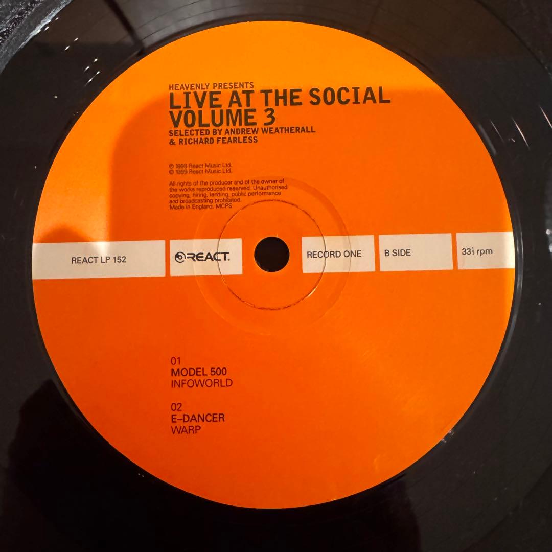 洋楽 LIVE AT THE SOCIAL VOLUME 3 3LP