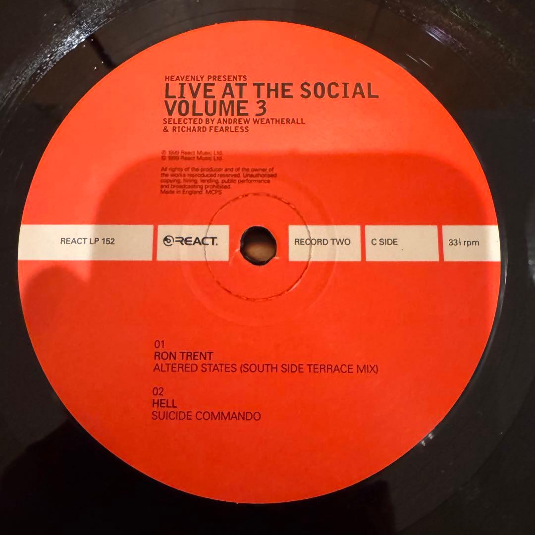 洋楽 LIVE AT THE SOCIAL VOLUME 3 3LP
