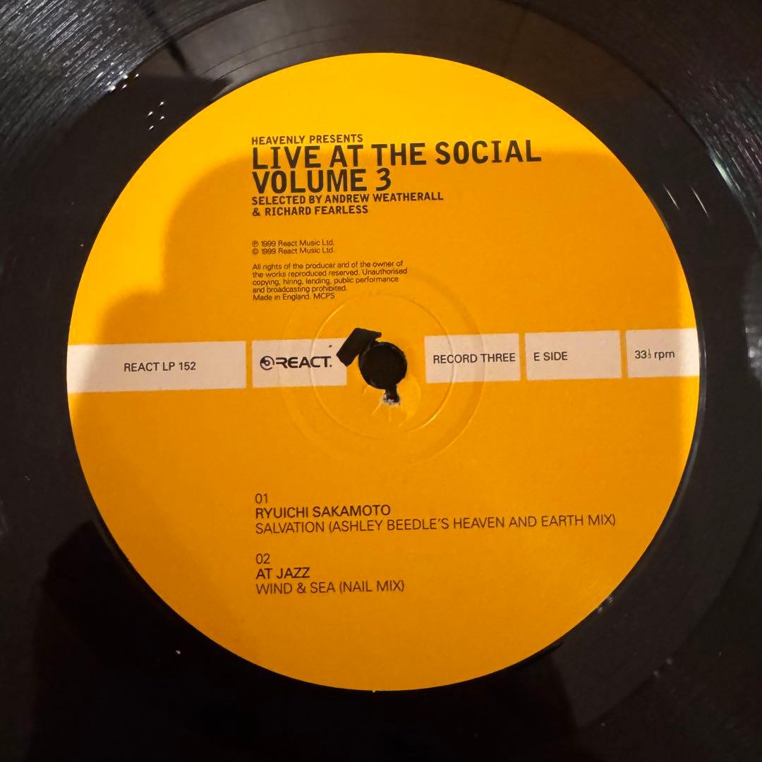 洋楽 LIVE AT THE SOCIAL VOLUME 3 3LP