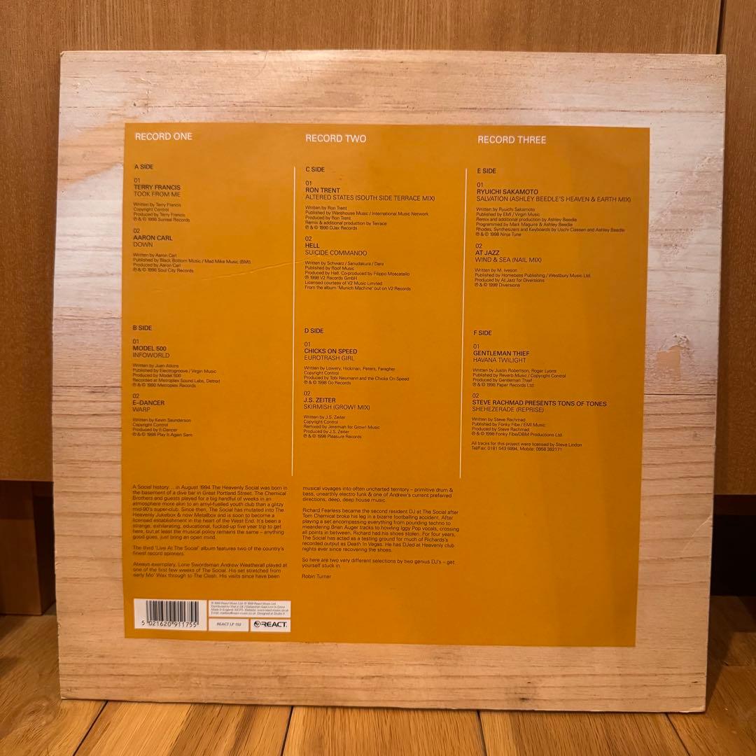 洋楽 LIVE AT THE SOCIAL VOLUME 3 3LP