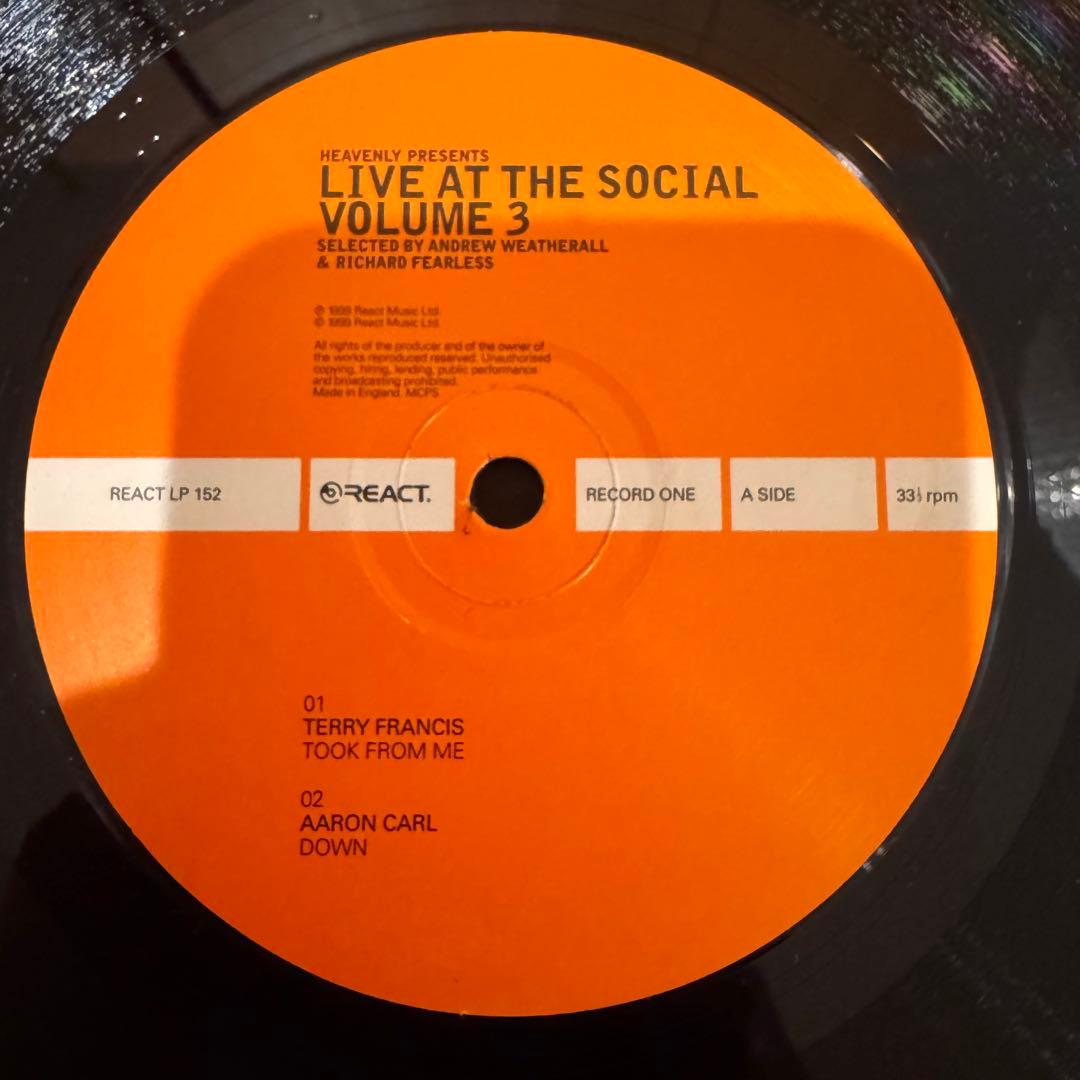洋楽 LIVE AT THE SOCIAL VOLUME 3 3LP