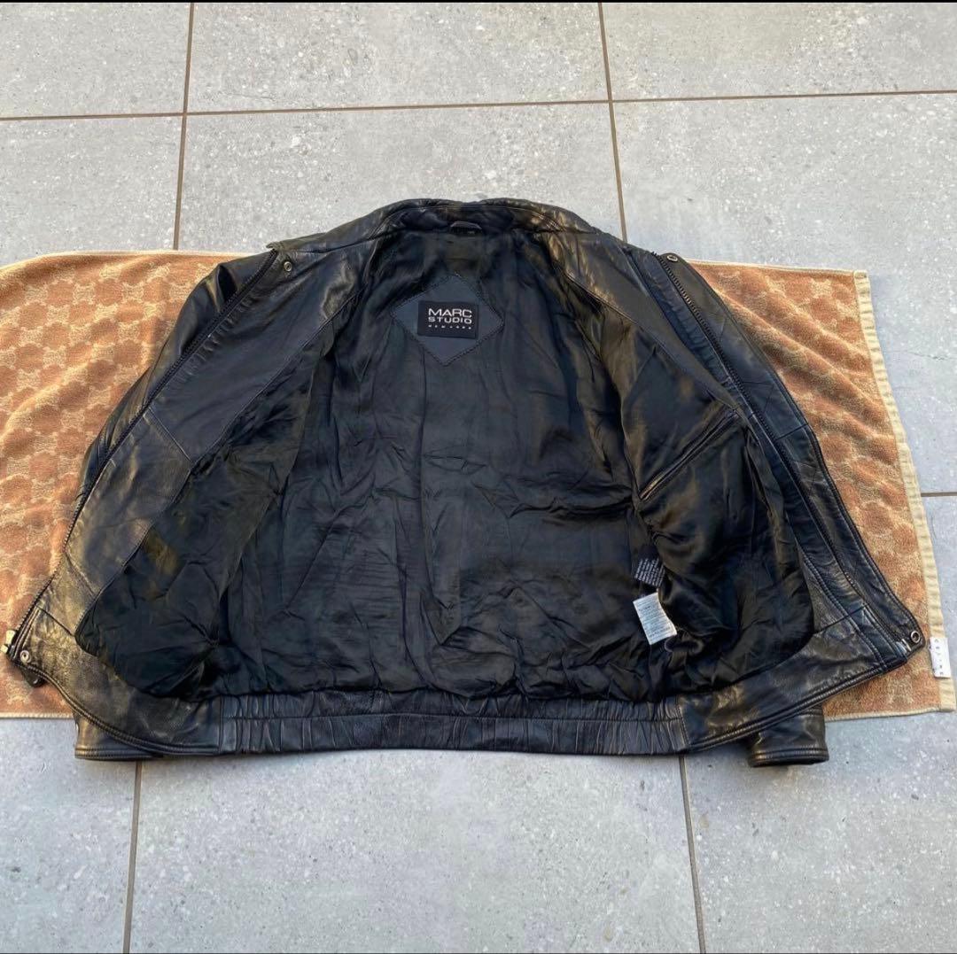 Archive 90s 2way black レザージャケット本革