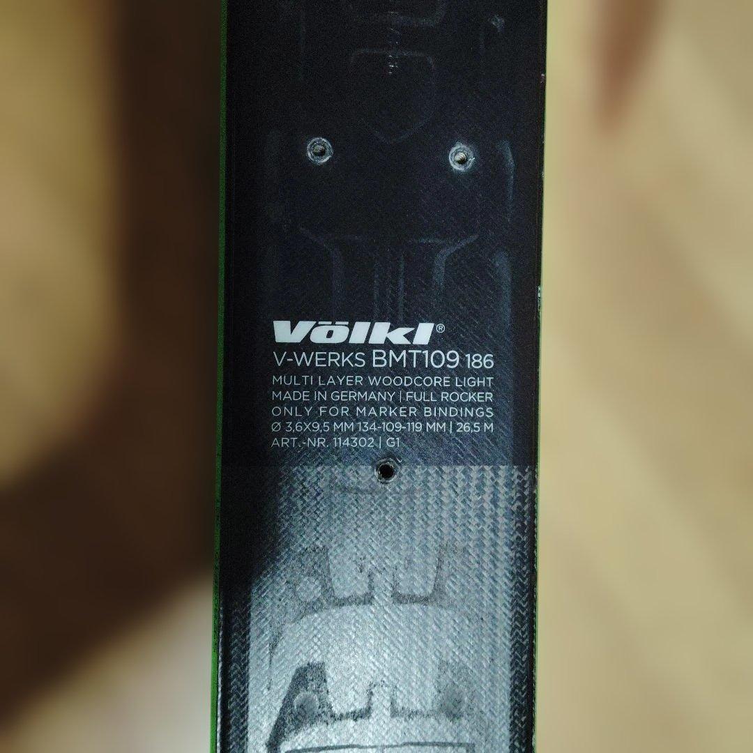 VOLKL V-WERKS BMT 109 186cm スキー板 のみ