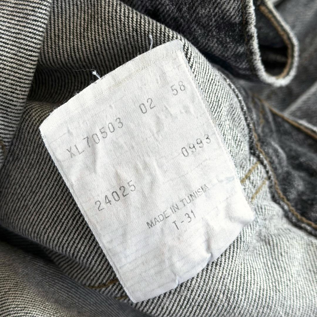 Levi’s デニムジャケット 70503 02 ユーロ XL ブラック 先染め